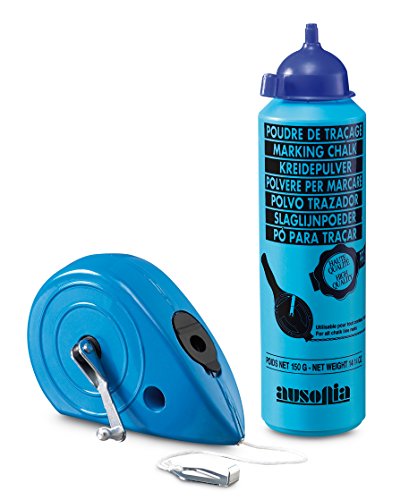 AUSONIA - 47508 LLINIENMARKIERER SCHLAGSCHNUR SCHLAGSCHNURKREIDE MIT ALUMINIUMGEHÄUSE 30 M, MIT AUFROLLMECHANIK, EINSCHLIESSLICH BEHÄLTER und 150 GRAMM BLAUEM PULVER PUDERFLASCHE AUSONIA - 47508 LLINIENMARKIERER SCHLAGSCHNUR SCHLAGSCHNURKREIDE MIT ALUMINIUMGEHÄUSE 30 M, MIT AUFROLLMECHANIK, EINSCHLIESSLICH BEHÄLTER und 150 GRAMM BLAUEM PULVER PUDERFLASCHE von AUSONIA
