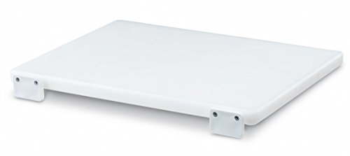 AUSONIA - 66401 FLEISCHER-SCHNEIDEBRETT AUS POLYETHYLEN 40 X 30 X 2, WEISS, KANN AN WAND/MÖBEL BEFESTIGT WERDEN von AUSONIA