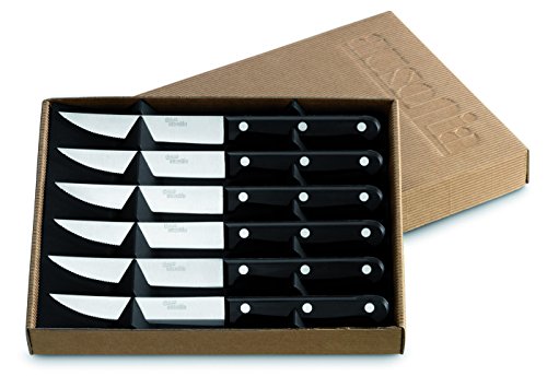 AUSONIA - 96521 SET MIT 6 STEAKMESSERN 6-TEILIG MESSERSET MIT KLINGE AUS ROSTFREIEM EDELSTAHL 11 CM. SPÜLMASCHINENFEST! von AUSONIA