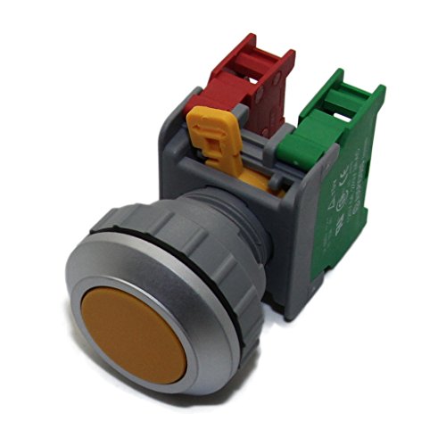 XB30-1O/C Y Switch: push-button Stabl.pos: 1 NC + NO 30mm yellow IP65 AUSPICIOUS von AUSPICIOUS