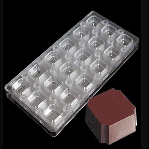 3D magnetische Polycarbonat-Form für Schokolade, Süßigkeiten, Zuckerwerk, Küche, transparent, DIY-Form (quadratisch) von AUSUKY