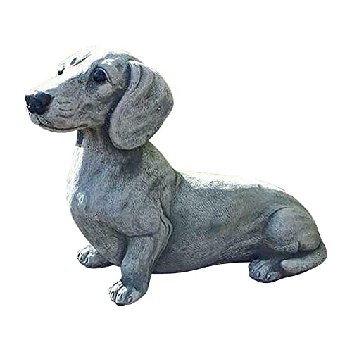 ausuky Dackel Weiner Hund Türstopper Statue Garten Dekor Harz Handwerk Home Skulptur (Dackel Weiner Hund) von ausuky
