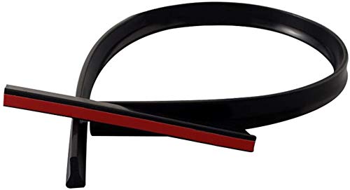 Faltbare Duschschwelle Wasser-Dam Duschbarriere Badezimmer Küche Silikon Duschschwelle (3 m, schwarz) von AUSUKY