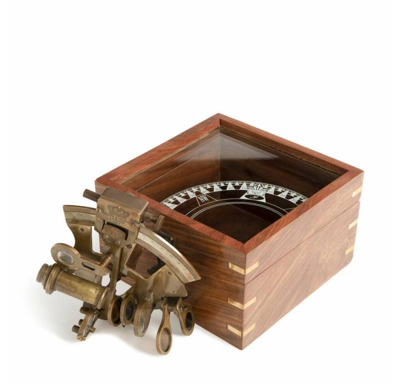 AUTHENTIC MODELS Dekoobjekt Sextant in Holzbox von AUTHENTIC MODELS