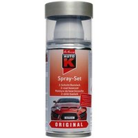 Auto-K Spray-Set VW Audi grauweiß L902 150 ml Autolack Spraylack Sprühlack von AUTO-K