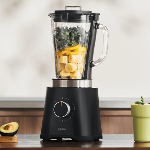 Xiaomi Blender – Intelligenter Mixer mit App-Steuerung und 9 Geschwindigkeitsstufen | 8 Edelstahlklingen | Mixer mit heißer und kalter Mischung und 1,6 l Fassungsvermögen | Selbstreinigungsfunktion von AUTO LABEL. FIRST CLASS DRIVER ACCESSORIES