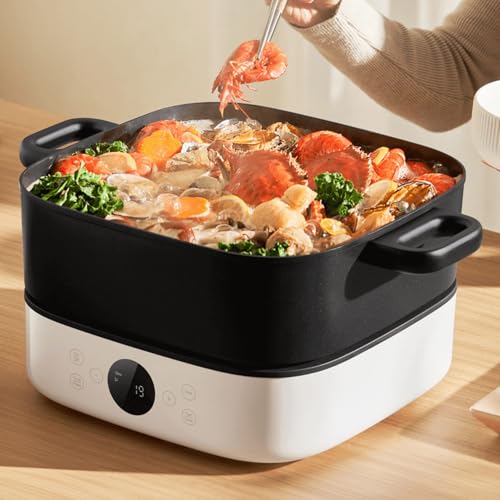 Xiaomi Hot Pot Multifunktionstopf, 6 l, mit Temperaturkontrolle, ideal für Fondue, Suppe, Eintöpfe und gesundes Kochen zu Hause | leicht zu reinigen von AUTO LABEL. FIRST CLASS DRIVER ACCESSORIES