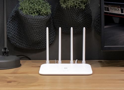 Xiaomi Mi Router 4A, Glasfaser-Router 5G, Router mit 128 MB Speicher, kabelloser Dualband-Router mit 4 Omnidirektionalen Antennen, Weiß von AUTO LABEL. FIRST CLASS DRIVER ACCESSORIES
