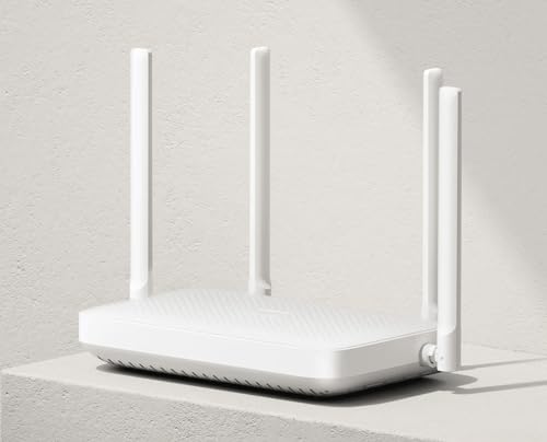 Xiaomi Router Ax1500, Glasfaser-Router 5 GHz, Router mit 128 MB Speicher, kabelloser Dualband-Router mit 4 Omnidirektionalen Antennen, Weiß von AUTO LABEL. FIRST CLASS DRIVER ACCESSORIES