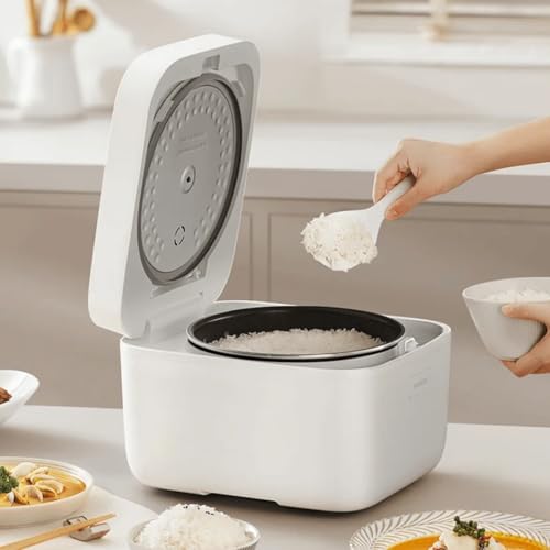 Xiaomi Smart Multifunktionaler Reiskocher, japanischer elektrischer Reiskocher, 4 l, weißer Reiskocher, 10-in-1, mit 24-Stunden-Timer, inklusive Löffel und Messbecher von AUTO LABEL. FIRST CLASS DRIVER ACCESSORIES