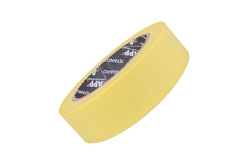 APP Standard 60°C - Malerkrepp 30 mm | Vielseitiges Kreppband für Malerarbeiten, lösungsmittelfrei - Rückstandslos entfernbar | Abklebeband temperaturbeständig bis 60°C | 45 m x 30 mm APP Standard 60°C - Malerkrepp 30 mm | Vielseitiges Kreppband für Malerarbeiten, lösungsmittelfrei - Rückstandslos entfernbar | Abklebeband temperaturbeständig bis 60°C | 45 m x 30 mm von AUTO-PLAST PRODUKT