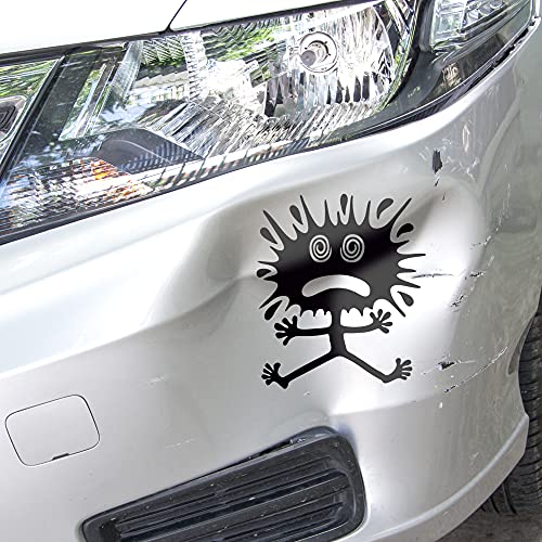 Autodomy Buns Lustig Tuning Klecks Aufkleber 2 Stücke | Autoaufkleber Smart Repair für Beule Kratzer Dellen und Lackkratzer für Auto oder Motorrad (Schwarz, L 20 x 24 cm) von AUTODOMY