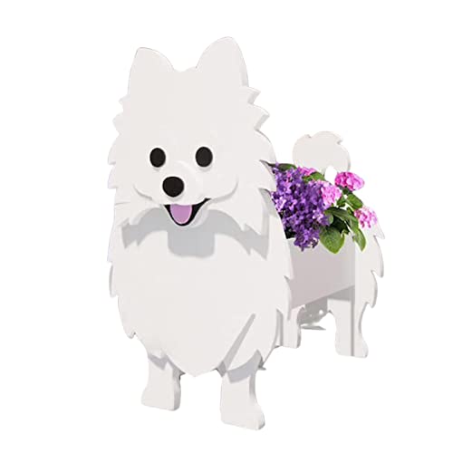 AUTOECHO Gartentöpfe Hundeform - Blumentopf in Tierform | Behälterhalter für niedliche Hundepflanzen für Gartenblumen, Kakteen, Luftpflanzen, Dekorationen im Freien von AUTOECHO