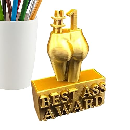 Best Ass Award – Lustige Harz-Trophäen-Ornament, Best Ass Award-Harzstatue, Kreative Hintern-Trophäen-Skulptur-Ornament Für Heimbüro-Dekoration, Streich-Trophäen-Desktop-Dekor Für Erwachsene, Geschenk von AUTOECHO