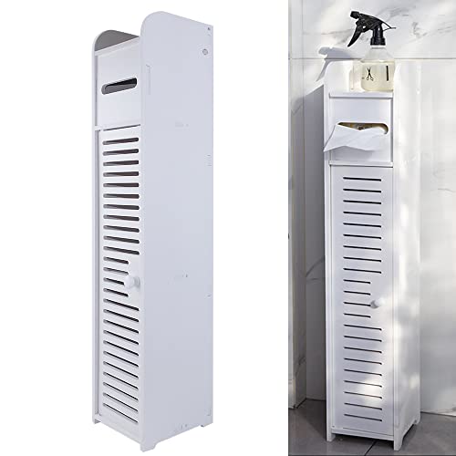 AUTOFU Badezimmer-Aufbewahrungseinheit, hoher Schrank, schmaler Aufbewahrungsschrank mit Papierschublade, 81 x 16 x 17 cm, weiß, Badezimmer-Organizer, Regale, freistehendes AUTOFU Badezimmer-Aufbewahrungseinheit, hoher Schrank, schmaler Aufbewahrungsschrank mit Papierschublade, 81 x 16 x 17 cm, weiß, Badezimmer-Organizer, Regale, freistehendes von AUTOFU