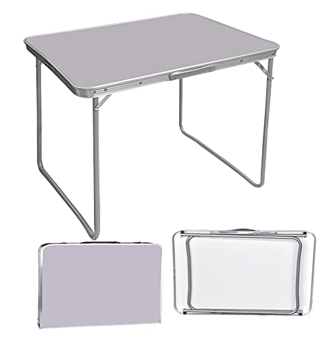 AUTOFU Klapptisch, 80 cm, tragbarer, faltbarer kleiner Tisch mit Tragegriff, quadratisch, Camping-Picknicktisch, zusammenklappbarer Computertisch, leicht, nur 3,6 kg von AUTOFU