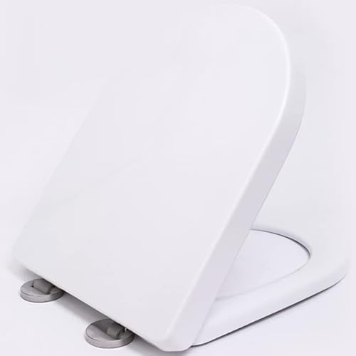Schwerlast WC Sitz Eckig, Klodeckel mit Langsamer Absenkautomatik, weiß, Befestigung Oben Schwerlast WC Sitz Eckig, Klodeckel mit Langsamer Absenkautomatik, weiß, Befestigung Oben von AUTOFU