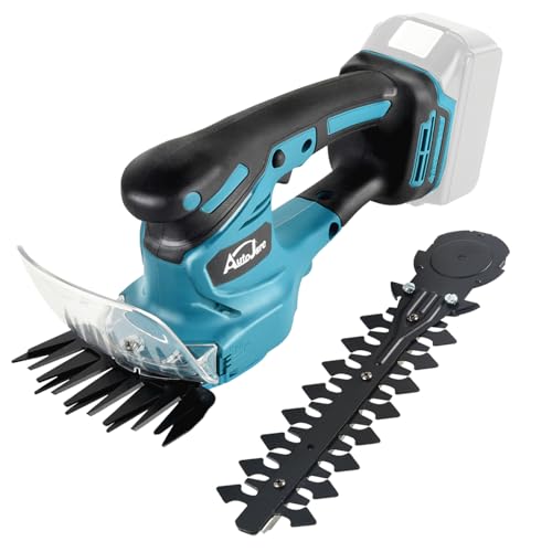AUTOJARE 2-in-1 Akku Heckenschere Kompatibel mit Makita 18V Bürstenlosen Akku Grasschere und Strauchschere Elektrische Gartenwerkzeuge für Garten, Hof und Rasen (ohne Batterie) von AUTOJARE