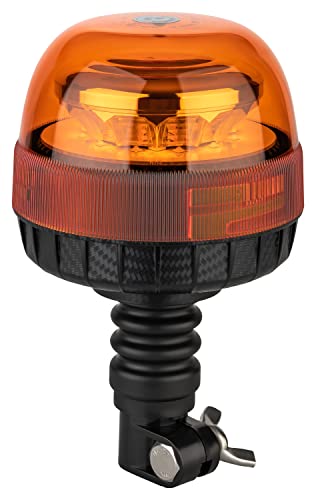 LED Rundumleuchte Warnleuchte 12 und 24 Volt mit Gummifuß 24 Watt E4 ECE R65 R10 Rundumlicht Abmessungen: 125mm x 200mm von AUTOLIGHT 24