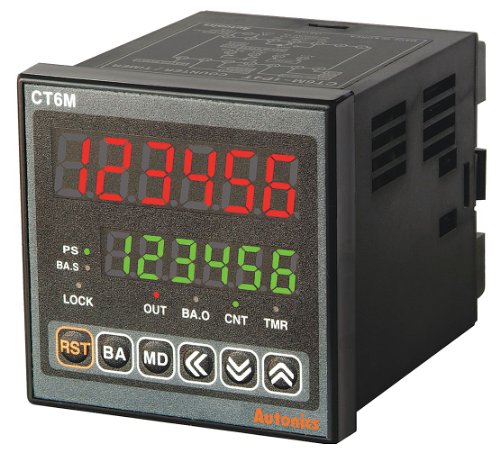 CT6M-2P4 Zähler: elektronisch 2x LED Zeit/Impulse SPST IN 1: NPN,PNP AUTONICS von AUTONICS