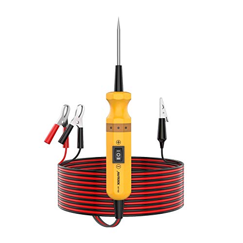 AUTOOL BT160 Auto Circuit Tester Power Kit Probe DC 6-24V, Kfz-Elektrodiagnosewerkzeug mit Verlängerungskabel für Polaritätstest Leerlauftest Diodentest Erdungstest von AUTOOL