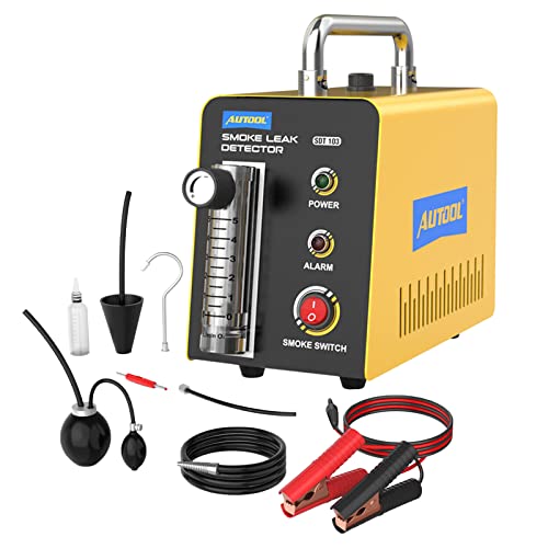 Auto Kfz Nebelmaschine, SDT103 Rauch Leck Detektor Evap Vakuum Rauch Diagnosegerät Pipeline Kraftstoff Leck Detektor Kompatibel mit 12V-Fahrzeugen von AUTOOL