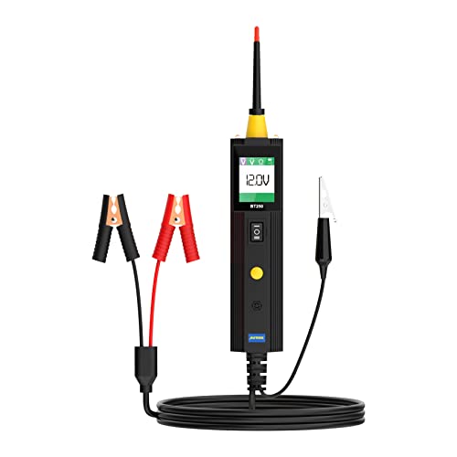 BT250 6-30 V Auto Circuit Tester Power Circuit Probe Kit, elektrisches Diagnosewerkzeug mit 1,5 m Verlängerungskabel LED-Licht von AUTOOL