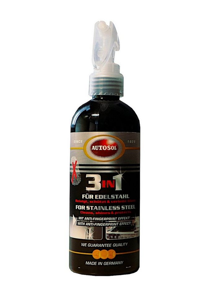 AUTOSOL AUTOSOL 3 in1 für Edelstahl, Handsprüher, 250 ml Edelstahlreiniger AUTOSOL AUTOSOL 3 in1 für Edelstahl, Handsprüher, 250 ml Edelstahlreiniger von AUTOSOL
