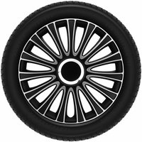 Radkappen-Satz - 15 Zoll - Le Mans - Schwarz-Silber von AUTOSTYLE
