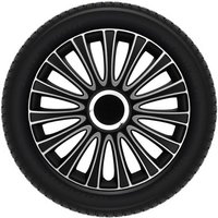 Radkappen-Satz - 16 Zoll - Le Mans - Schwarz-Silber von AUTOSTYLE