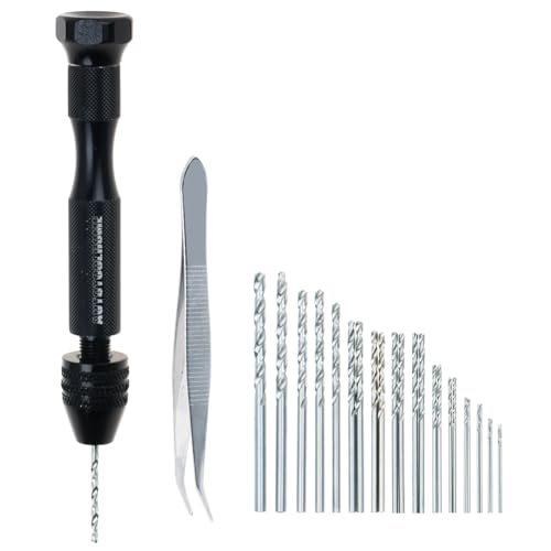 In-tool-home Precision Pin Vise Model Hand Drill Set with Twist Drill Bits Set of 11 by in-tool-home von AUTOTOOLHOME