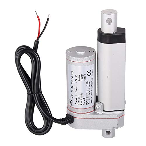 AUTOUTLET Linearmotor Verstellantrieb Toröffner Linear Actuator Heavy Duty 330lbs Linearantrieb 12v DC 1500N 50mm Elektromotor Linearmotor Elektro Zylinder Schubstangenmotor für Auto Möbel usw von AUTOUTLET