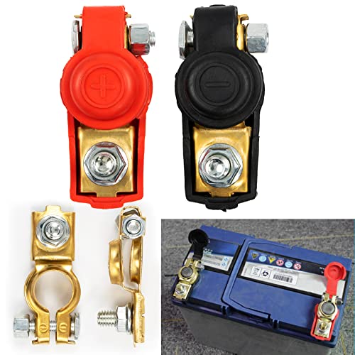 Batteriepolklemmen Set 12V / 24V Batterieklemmen Autobatterie PKW Pol Klemme KFZ Batterieanschluss Battery Terminal für Boot Van von AUTOXBERT