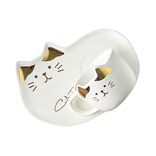 AUTSUPPL 1 Satz Katzenliebhaber Keramiktasse mit Unterteller Set Design für Zuhause Büro und Gastronomie für zu Besonderen Anlässen AUTSUPPL 1 Satz Katzenliebhaber Keramiktasse mit Unterteller Set Design für Zuhause Büro und Gastronomie für zu Besonderen Anlässen von AUTSUPPL
