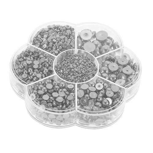 AUTSUPPL 1 Schachtel Halbperlen Schmuck Bastelperlen Kunststoff Flache Rückseite Multifunktional Nagelverzierung DIY Dekoration Silberfarben Langlebig Geruchlos AUTSUPPL 1 Schachtel Halbperlen Schmuck Bastelperlen Kunststoff Flache Rückseite Multifunktional Nagelverzierung DIY Dekoration Silberfarben Langlebig Geruchlos von AUTSUPPL