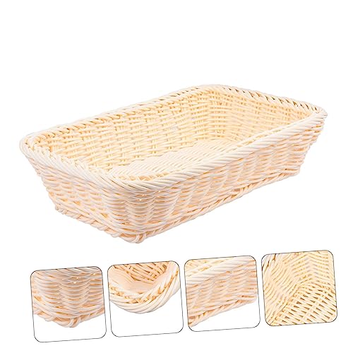 AUTSUPPL 1 Stück Woven Fruit Basket aus Hochwertigem PP Offenes Design für Obst Gemüse und Brot Leicht Aufbewahrungskorb für Snacks und Zeitschriften AUTSUPPL 1 Stück Woven Fruit Basket aus Hochwertigem PP Offenes Design für Obst Gemüse und Brot Leicht Aufbewahrungskorb für Snacks und Zeitschriften von AUTSUPPL