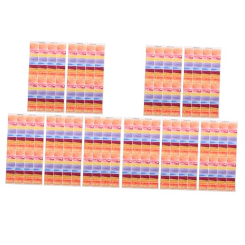 AUTSUPPL 10 Blatt Teiliges Wasserdichtes DIY Dekorations Pinnwandrahmen Selbstklebende Tafelbordüren mit Farbigem Design für Klassenzimmer Schwarze Tafel und Partydekoration von AUTSUPPL