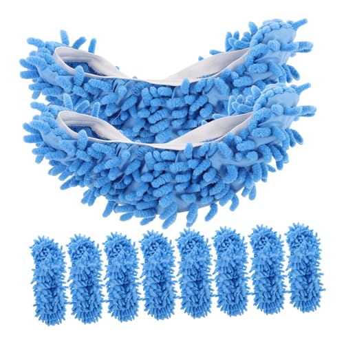 AUTSUPPL 10 Stück Lazy Mopping Schuhüberzieher Hausschuhe Slipper Zum Reinigen Von Böden Wiederverwendbare Bodenreiniger Moppsocken Für Damen Abnehmbare Reinigungssocken Waschbare AUTSUPPL 10 Stück Lazy Mopping Schuhüberzieher Hausschuhe Slipper Zum Reinigen Von Böden Wiederverwendbare Bodenreiniger Moppsocken Für Damen Abnehmbare Reinigungssocken Waschbare von AUTSUPPL