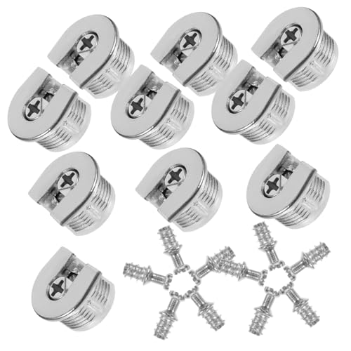 AUTSUPPL 10 Stück Möbelverbinder aus Robustem Zinklegierung Cam Lock Fittings Schrankverbinder für Küchen Kleiderschränke Verstärkte Verbindungselemente für Sichere Regalhalterung und von AUTSUPPL