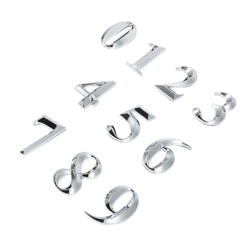 AUTSUPPL 10 Stück Teiliges Hausnummern Selbstklebende Wetterfeste Tür Briefkastenzahlen Abs mit Edelstahl optik Modernes Design Praktische Nummernschilder für Haustür und Außenbereich AUTSUPPL 10 Stück Teiliges Hausnummern Selbstklebende Wetterfeste Tür Briefkastenzahlen Abs mit Edelstahl optik Modernes Design Praktische Nummernschilder für Haustür und Außenbereich von AUTSUPPL