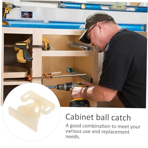 AUTSUPPL 10 Stück Teiliges Möbel ballfangset Robustes Türkugel spannriegel schloss Sicherer Schrankverschluss für Möbel Geeignet für Schranktüren Kommoden Kleiderschränke Kindersicher von AUTSUPPL