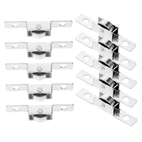 AUTSUPPL 10 Stück Teiliges Schiebetür Laufrollen aus Robustem Material Verschleißfest und Geräuscharm Stabile und Gleichmäßige Führung für Fenster Schränke und Glastüren Langlebig und von AUTSUPPL