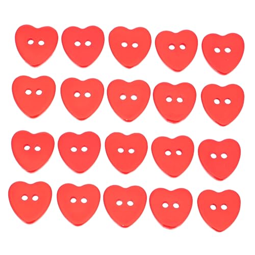 AUTSUPPL 100 Stück Teiliges Rote Herzknöpfe aus Langlebigem Resin mit Zwei Löchern Dekorative DIY Bastelknöpfe für Kleidung Stricken Häkeln und Kunstprojekte AUTSUPPL 100 Stück Teiliges Rote Herzknöpfe aus Langlebigem Resin mit Zwei Löchern Dekorative DIY Bastelknöpfe für Kleidung Stricken Häkeln und Kunstprojekte von AUTSUPPL