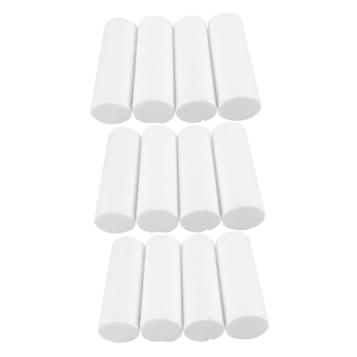 AUTSUPPL 12 Stück Polystyrol Zylinder Stabile Schaumstoffröhren für DIY Bastelprojekte Leichtes Material für Vielseitig Einsetzbar für Dekoration Floristik und Frühe Bildung von AUTSUPPL