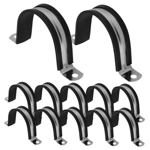 AUTSUPPL 12 Stück Teiliges Edelstahl Rohrschellen mit U förmiger Klemmung und Schutzpolster Langlebige Befestigungsschellen für Rohre und Leitungen Einsetzbar Kratzfest und Robust AUTSUPPL 12 Stück Teiliges Edelstahl Rohrschellen mit U förmiger Klemmung und Schutzpolster Langlebige Befestigungsschellen für Rohre und Leitungen Einsetzbar Kratzfest und Robust von AUTSUPPL