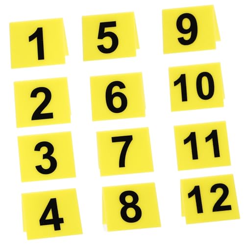AUTSUPPL 12 Stück Teiliges Kunststoff Nummernschild für Detektivspiele und Halloween Party Wiederverwendbare Tischnummer schilder Robuste Markierungsnummern für Mystery Events AUTSUPPL 12 Stück Teiliges Kunststoff Nummernschild für Detektivspiele und Halloween Party Wiederverwendbare Tischnummer schilder Robuste Markierungsnummern für Mystery Events von AUTSUPPL