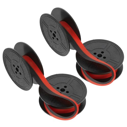 AUTSUPPL 2 Sätze Schreibmaschinen Farbband Doppelpack Schwarz rot Nylonband für Mechanische Schreibmaschinen mit Klarer Langlebiger Tinte Kompatibel mit Meisten Modellen Ersatzbänder für AUTSUPPL 2 Sätze Schreibmaschinen Farbband Doppelpack Schwarz rot Nylonband für Mechanische Schreibmaschinen mit Klarer Langlebiger Tinte Kompatibel mit Meisten Modellen Ersatzbänder für von AUTSUPPL