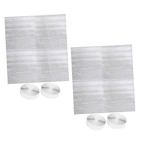 AUTSUPPL 2 Sätze Schwerlast Lüftungsabdeckung für Dachbodenventilator Aluminium Deckenlüftungsschutz Witterungsbeständig Isolierend Silber Geeignet für Dachboden Garage Wohnmobil von AUTSUPPL