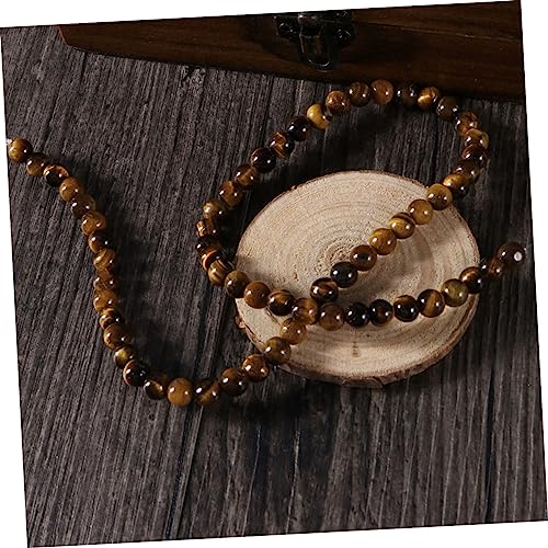 AUTSUPPL 2 Saiten Natürliche Tigerauge Perlen Glatt Stränge Ca DIY Schmuck Bastelsteine Für Armbänder Halsketten Ohrringe Naturstein Perlen Auffädeln Schmuck Tigerauge von AUTSUPPL