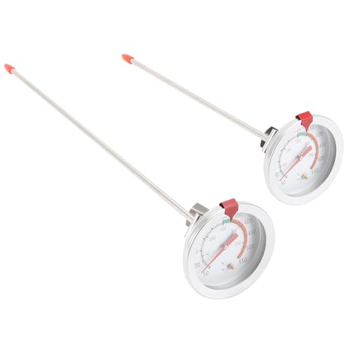 AUTSUPPL 2 Stk. Edelstahl Kochthermometer mit Clip Lange Sonde bis Hitzebeständig für Fritteusen Fleisch und Öl Langlebig und Einfach zu Verwenden Küchenhelfer für Präzise Temperaturmessung AUTSUPPL 2 Stk. Edelstahl Kochthermometer mit Clip Lange Sonde bis Hitzebeständig für Fritteusen Fleisch und Öl Langlebig und Einfach zu Verwenden Küchenhelfer für Präzise Temperaturmessung von AUTSUPPL